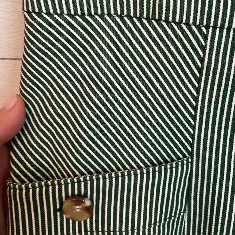 Eloquii Women's Striped Trousers Rainforest White Size 14 Workwear Formal Dress‎